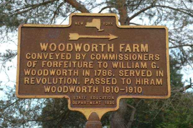 WOODWORTH FARM REVOLUTIONARY WAR SOLDIER MEMORIAL MARKER