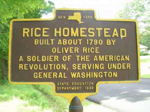 RICE HOMESTEAD REVOLUTIONARY WAR SOLDIER MEMORIAL MARKER