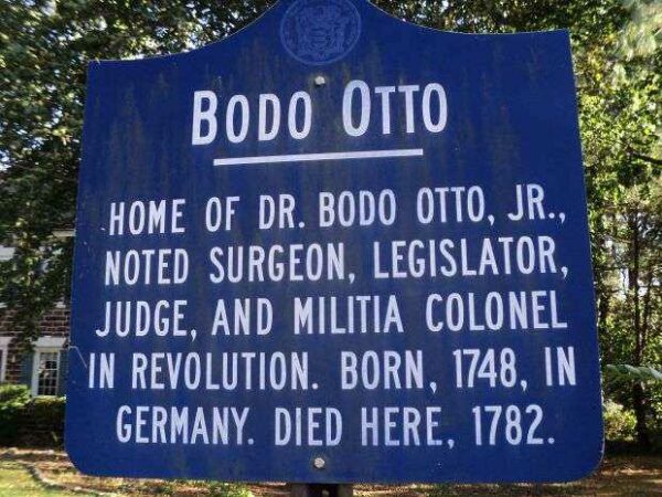 BODO OTTO REVOLUTIONARY WAR MEMORIAL MARKER