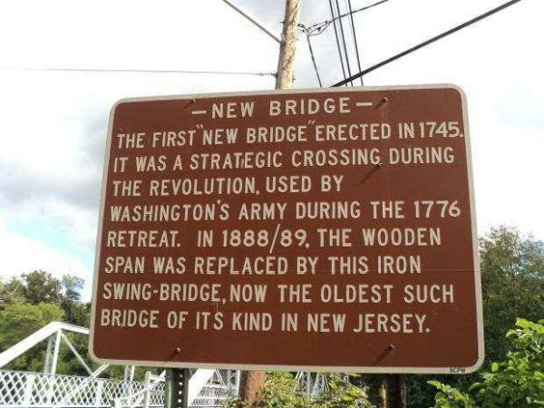 NEW BRIDGE REVOLUTIONARY WAR MEMORIAL MARKER