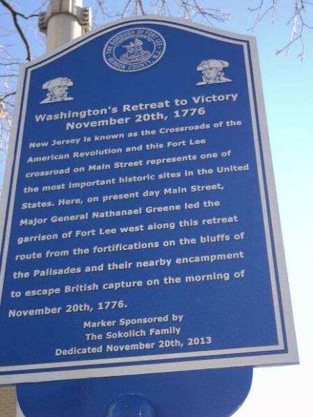 WASHINGTON’S RETREAT TO VICTORY MEMORIAL MARKER I