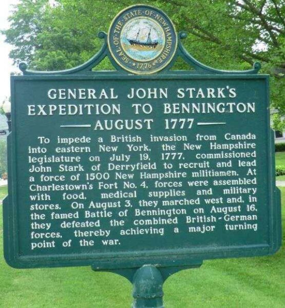 GENERAL JOHN STARK’S EXPEDITION TO BENNINGTON WAR MEMORIAL MARKER