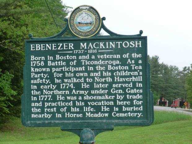 EBENZER MACKITOSH REVOLUTIONARY WAR SOLDIER MEMORIAL MARKER