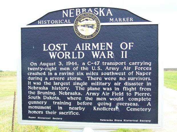 LOST AIRMEN OF WORLD WAR II MEMORIAL MARKER