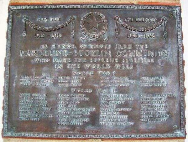 MARCELINE-BUCKLIN COMMUNITY WORLD WARS MEMORIAL