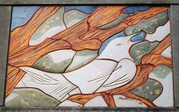 WAR MEMORIAL MURAL LEFT ANGUISH