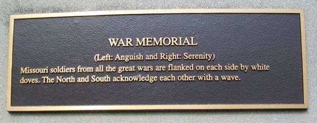 WAR MEMORIAL MURAL PLAQUE