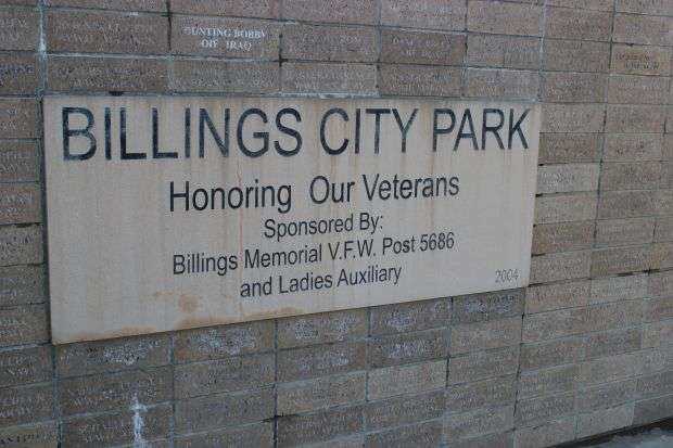 BILLINGS CITY PARK HONORING OUR VETERANS MEMORIAL STONE