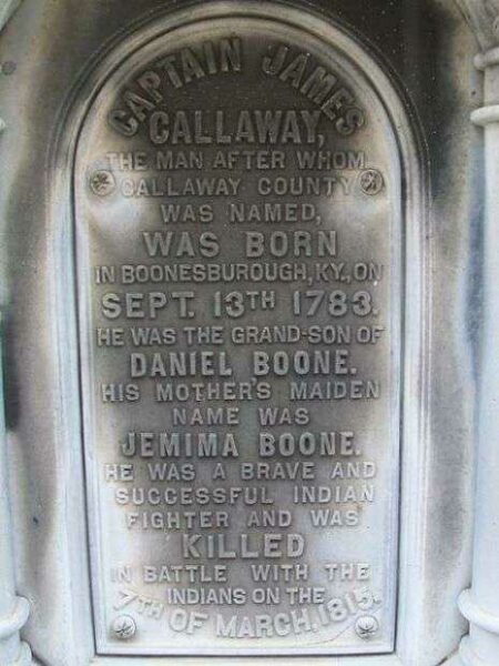 CAPTAIN JAMES CALLAWAY WAR MEMORIAL PLAQUE C