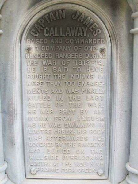 CAPTAIN JAMES CALLAWAY WAR MEMORIAL PLAQUE B