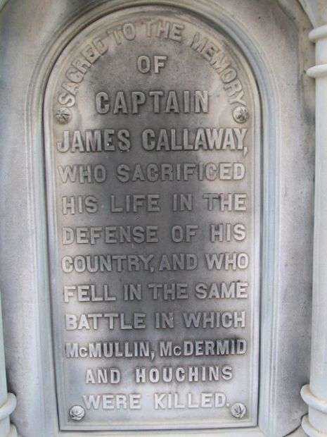 CAPTAIN JAMES CALLAWAY WAR MEMORIAL PLAQUE A