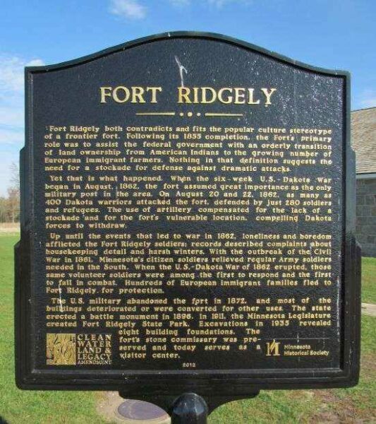 FORT RIDGELY WAR MEMORIAL MARKER