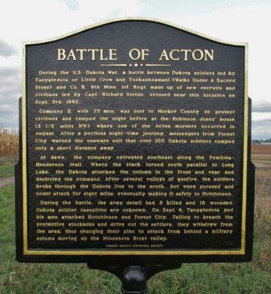 BATTLE OF ACTION WAR MEMORIAL MARKER