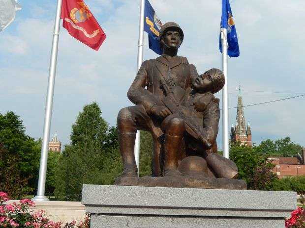 WYANDOTTE PURPLE HEART MEMORIAL STATUE