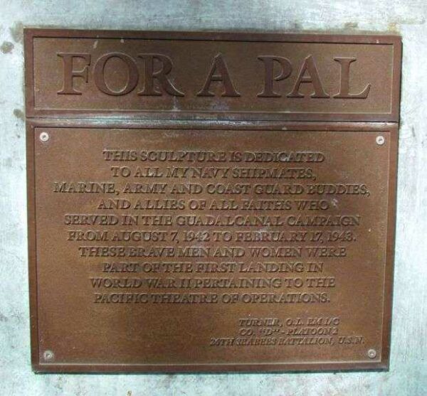 FOR A PAL WAR MEMORIAL PLAQUE