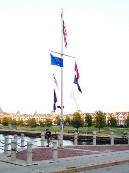 REMEMBER PEARL HARBOR MEMORIAL FLAGPOLE