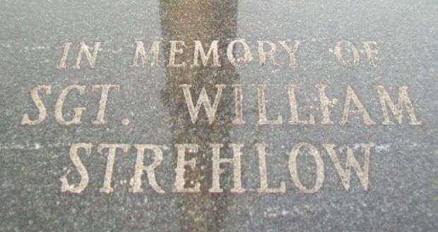 IN MEMORY OF SGT. WILLIAM STREHLOW MEMORIAL
