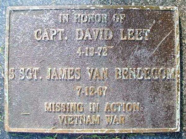 CAPT. DAVID LEET AND S SGT. JAMES VAN BENDEGOM MEMORIAL