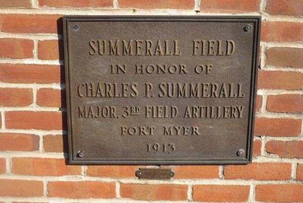 SUMMERALL FIELD MEMORIAL PLAQUE