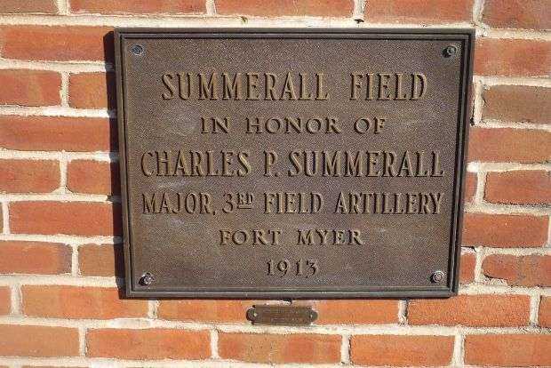 SUMMERALL FIELD MEMORIAL PLAQUE