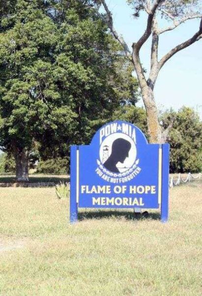 FLAME OF HOPE WAR MEMORIAL MARKER