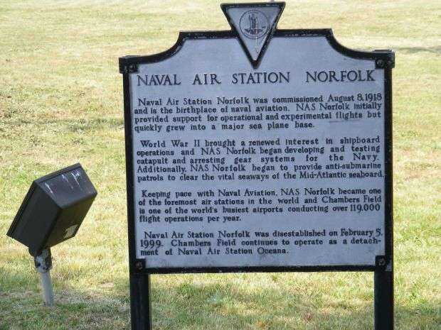 NAVAL AIR STATION NORFOLK MEMORIAL MARKER