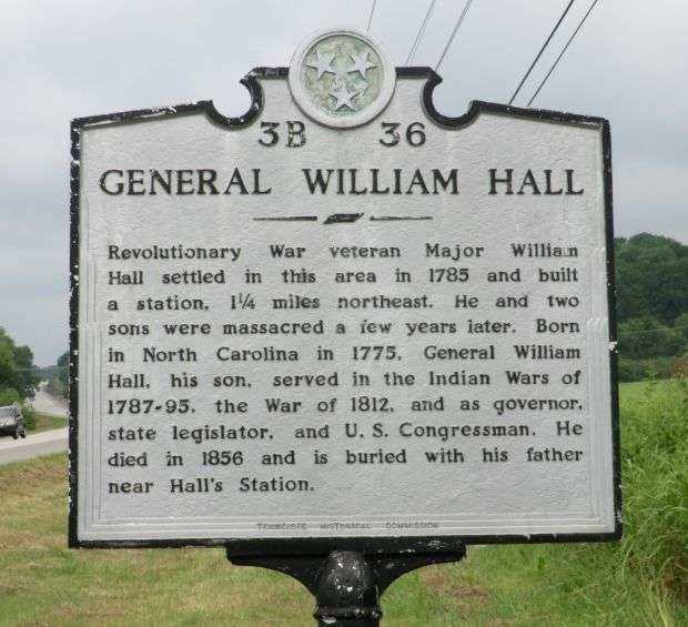GENERAL WILLIAM HALL WAR MEMORIAL MARKER