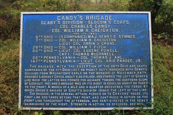 CANDY’S BRIGADE WAR MEMORIAL PLAQUE