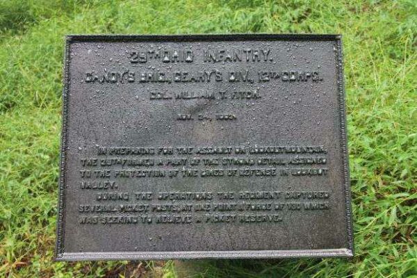 29TH OHIO INFANTRY WAR MEMORIAL PLAQUE