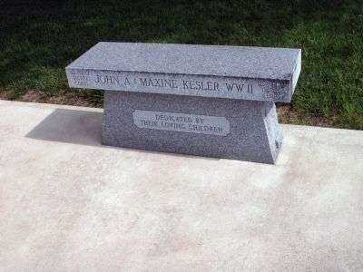JOHN A. & MAXINE KESLER MEMORIAL BENCH