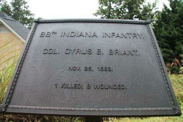 88TH INDIANA INFANTRY WAR MEMORIAL PLAQUE