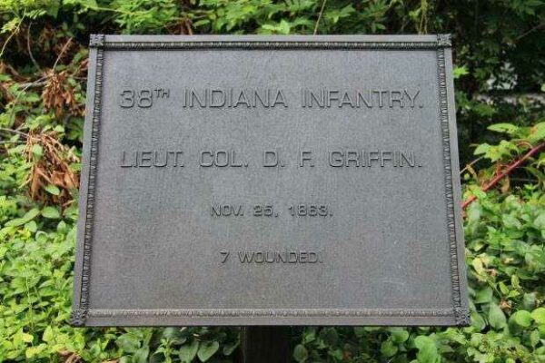 38TH INDIANA INFANTRY WAR MEMORIAL PLAQUE