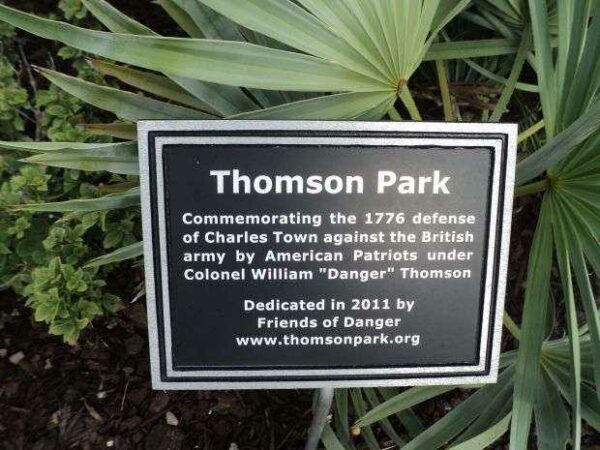 THOMAS PARK REVOLUTIONARY WAR MEMORIAL PLAQUE
