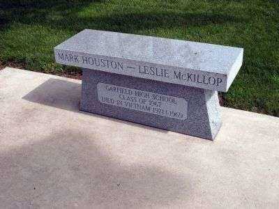 MARK HOUSTON-LESLIE MCKILLOP MEMORIAL BENCH