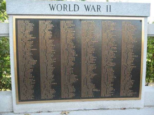 WESTERLY WORLD WAR II MEMORIAL PLAQUE II