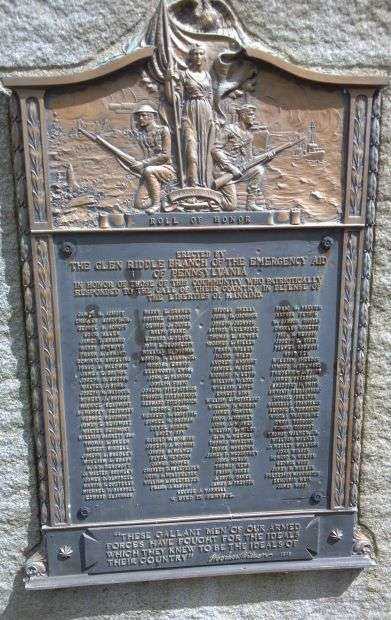 THE GLEN RIDDLE BRANCH OF THE EMERGENCY AID WORLD WAR I MEMORIAL