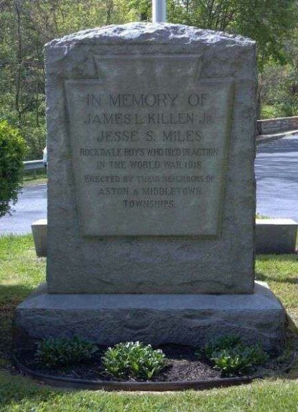 ROCKDALE BOYS WHO DIED IN ACTION WAR MEMORIAL