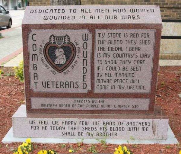 WILSON COMBAT WOUNDED VETERANS MEMORIAL