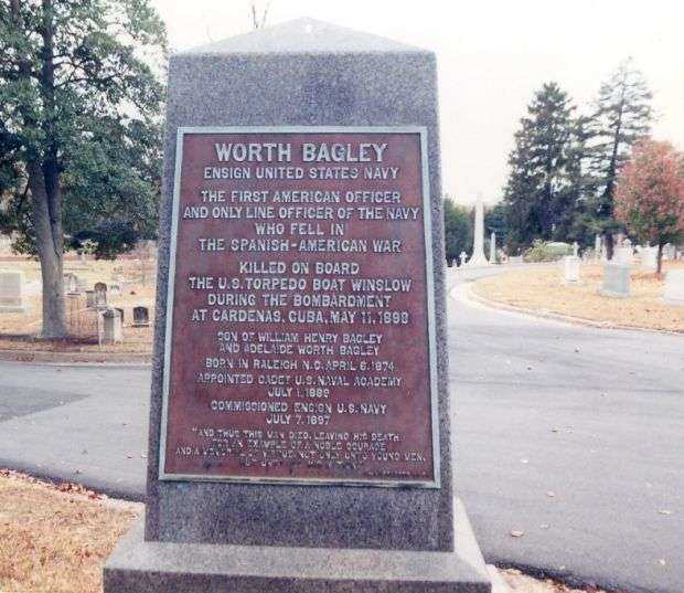 ENSIGN WORTH BAGLEY WAR MEMORIAL PLAQUE