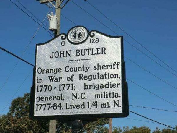 JOHN BUTLER REVOLUTIONARY WAR MEMORIAL MARKER