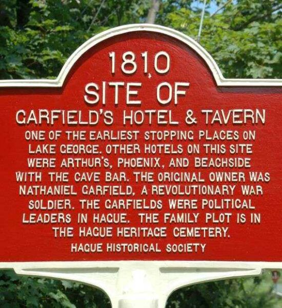 SITE OF GARFIELD’S HOTEL & TARVERN MEMORIAL MARKER
