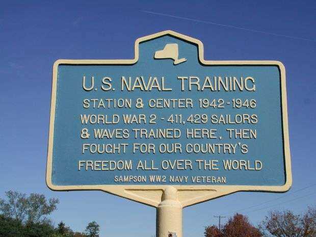 U.S. NAVAL TRAINING MEMORIAL MARKER