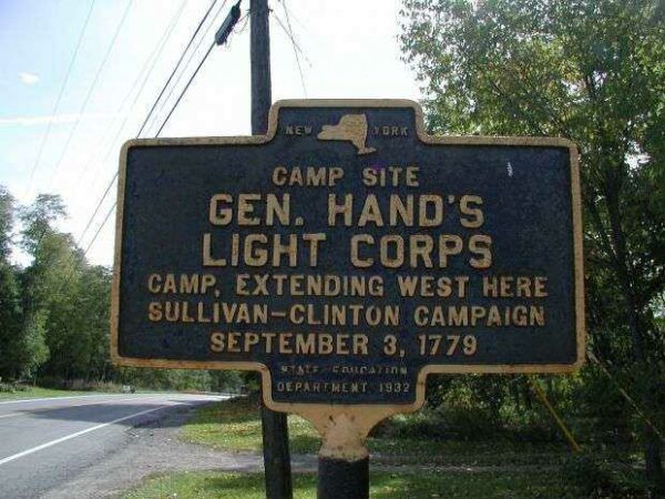 CAMP SITE GEN. HANDS LIGHT CORPS MEMORIAL MARKER