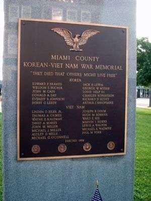 MIAMI COUNTY KOREAN -VIETNAM WAR MEMORIAL