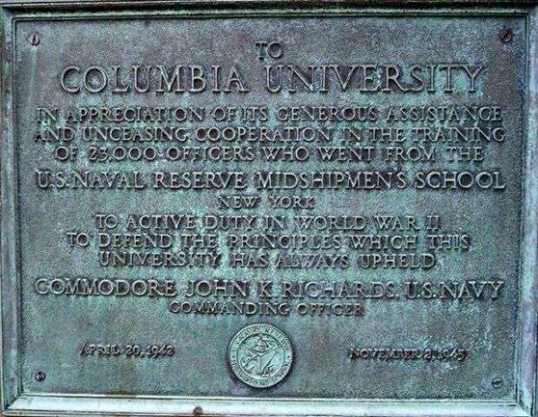 BUTLER HALL MIDSHIPMEN’S SCHOOL MEMORIAL PLAQUE
