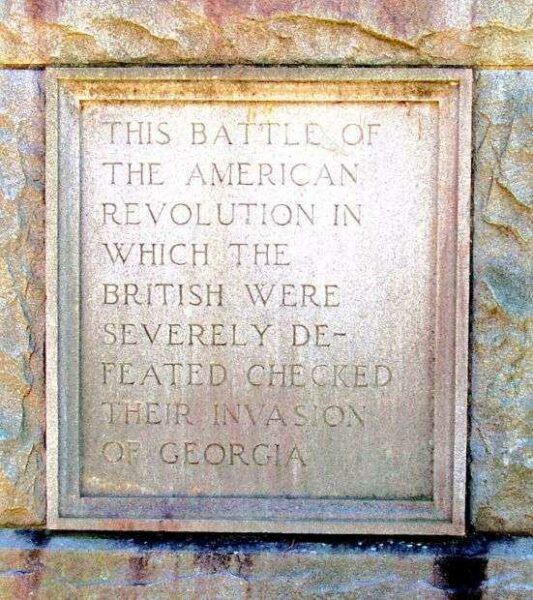 BATTLE OF KETTLE CREEK WAR MEMORIAL STONE C