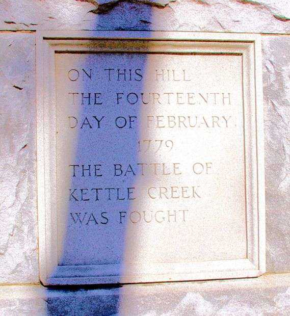 BATTLE OF KETTLE CREEK WAR MEMORIAL STONE B