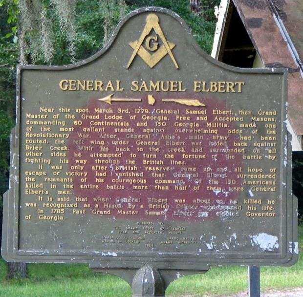 GENERAL SAMUEL ELBERT WAR MEMORIAL MARKER