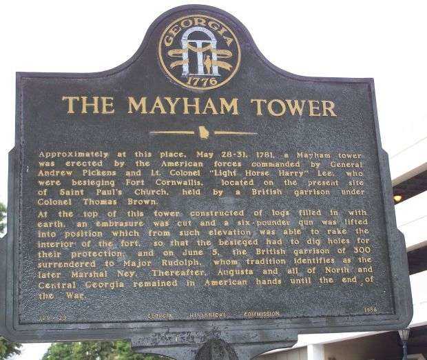 THE MAYHAM TOWER WAR MEMORIAL MARKER