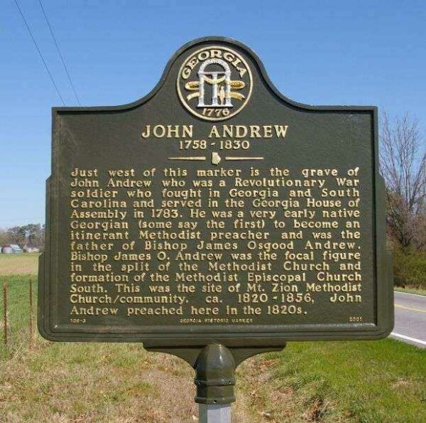 JOHN ANDREW WAR MEMORIAL MARKER